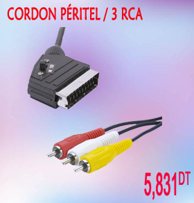 CORDON PÉRITEL / 3 RCA