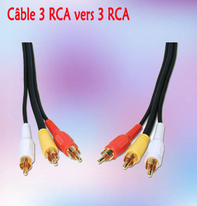 cable 3 rca vers 3 rca